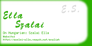 ella szalai business card